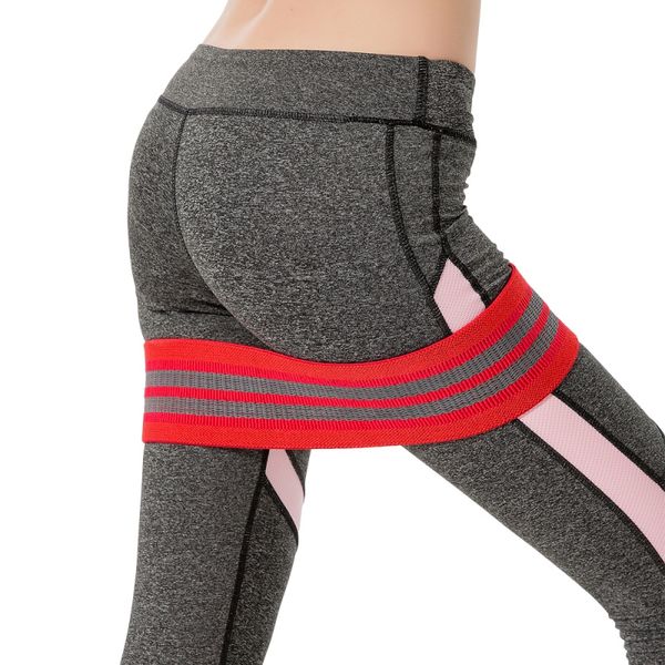 

booty band hip circle loop resistance band workout exercise for legs thigh glute butt squat non-slip loop resistance