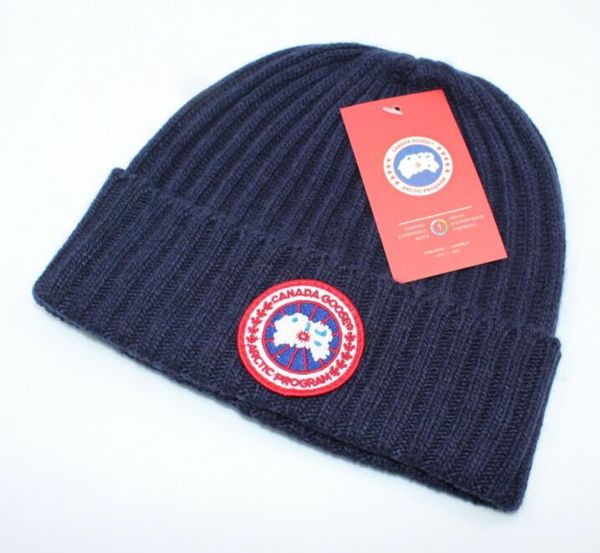 

мужчины beanie способ высокого качество канада марка winter bonnet шляпа женщина повседневные шапки вязание череп гусь, Blue;gray