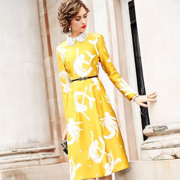 

весна 2019 новый роскошный дизайн кружева вечернее платье женщины знаменитости стиль офис полный рукав платье плюс размер золотые длинные пл, Black;gray