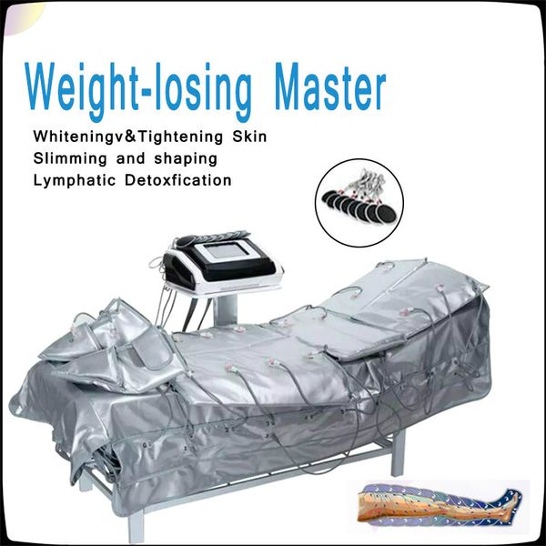 

2020 new 3 in 1 lymph drainage slimming fat infrared + pressotherapy + ems air pressure pressotherapy slimming muscle stimulation machine