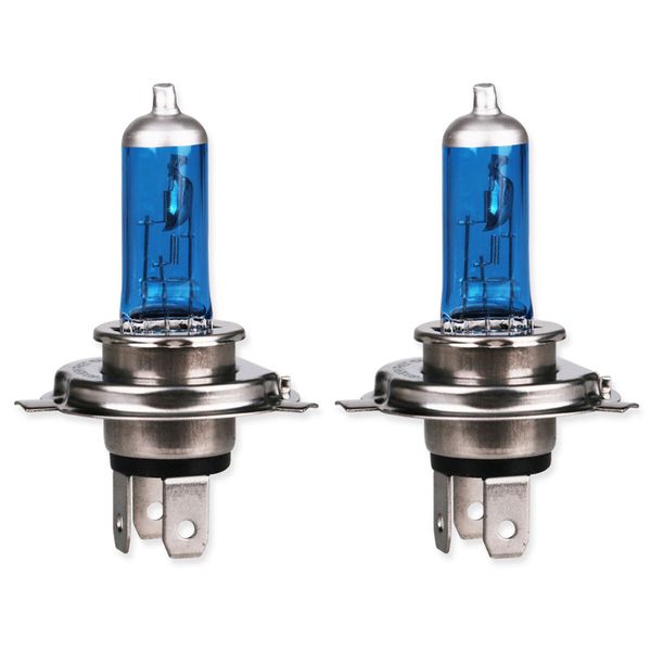 

2pcs h4 6000k halogen high low beam 55w / 60w light headlight bulb auto p43t 6000k 12v xenon white lamp car accessories