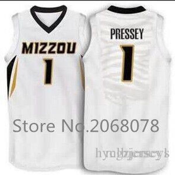 

#1 phil pressey missouri tigers basketball jersey yellow,white,stitched name and number,custom mizzou any sizes, Black;blue