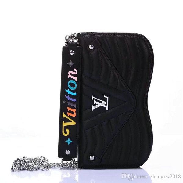 

2019 new me enger bag flip wallet leather ca e phone ca e cover for iphone x max xr x 7 7plu 8 8plu 6 6plu with card lot
