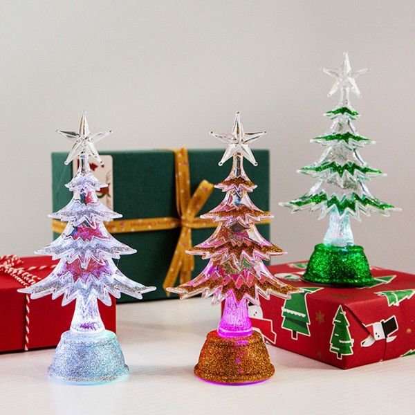 

led christmas tree decoration glowing christmas decorations for home unique led tree xmas festive party supplies