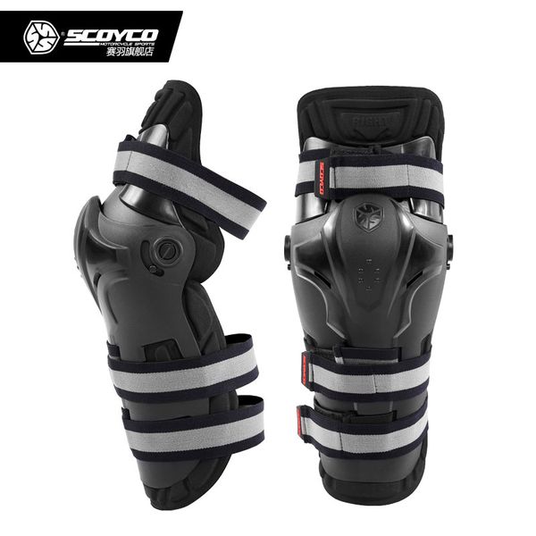 

scoyco motorcycle kneepads racing brace moto knee pads racing guards motocross protector sports scooter protective gear knee pad, Black;gray