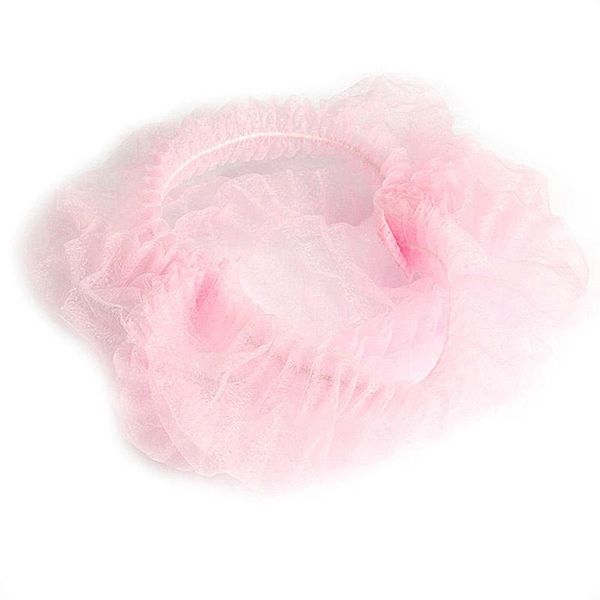 

100pcs non woven shower caps black pink shower cap non-woven showercaps anti dust plastic shower cap hat yvfqv