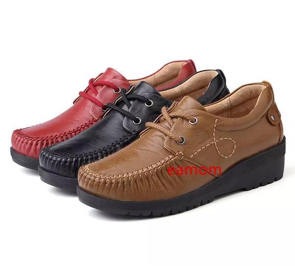 

designer women casual shoes brown black red leather flats womens fashion trainers sports sneakers size 35-40 04
