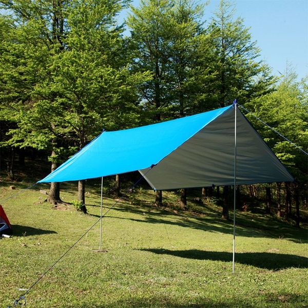 

outdoor multi-function canopy waterproof sunscreen beach pergola shade tent light moisture mat camping umbrella awning