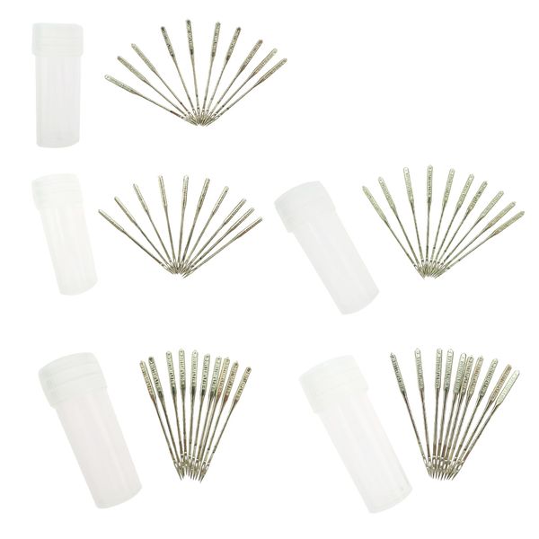 

50 pieces domestic sewing machine needle size 9/70 11/80 14/90 16/100 18/110, Black