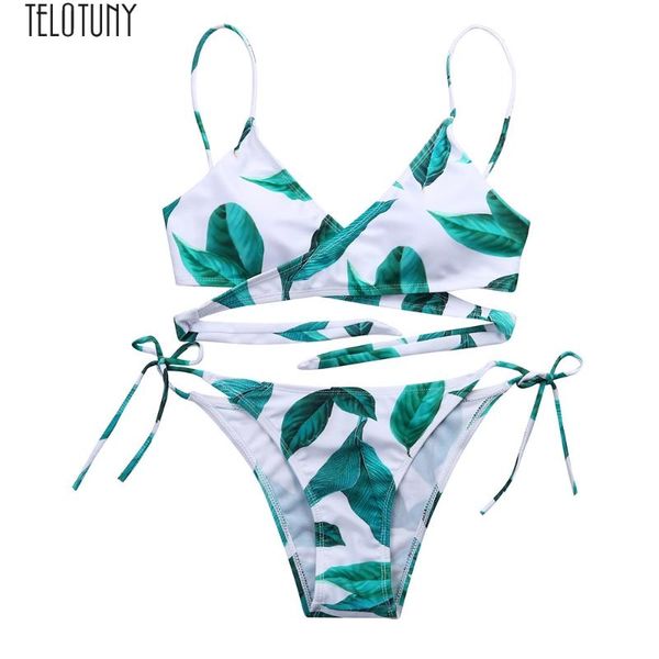 

telotuny ladies swimsuit women push up padded bra bandage sets swimsuit swimwear bathing women swimwear fashion new jan17, White