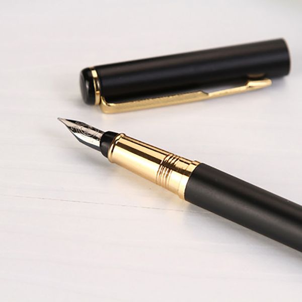 

1pcs new metal black pen school supplies office accessories gift business pen stationeryroducts pilot