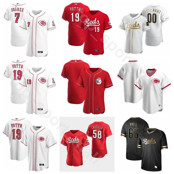 

2020 baseball 16 tucker barnhart jersey 6 phillip ervin 12 curt casali 17 josh vanmeter 44 aristides aquino flexbase cool base pinstripe, Blue;black
