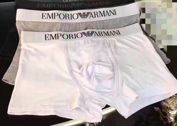 

2020ss men's underwear mens underpants solid cotton boxers underpants breathable boxer shorts men panties male underwears for men boxer, Black;white