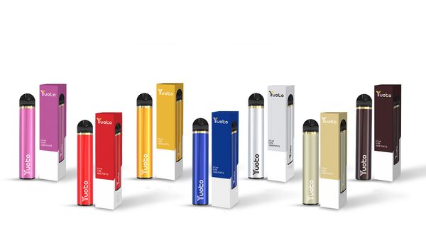 

Yuoto Стик Одноразовые Vape Pen Устройство Бобы Starter Kit 1500 пуфы 900mAh Battey 5мл картриджи Ecigarette бар одноразовыми слоеного плюс свечение