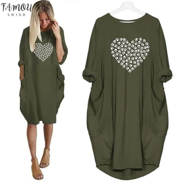 

2020 new fashion lade t shirt for women pocket heart dog paw letters print women harajuku cropped streetwear graphic tees women, White