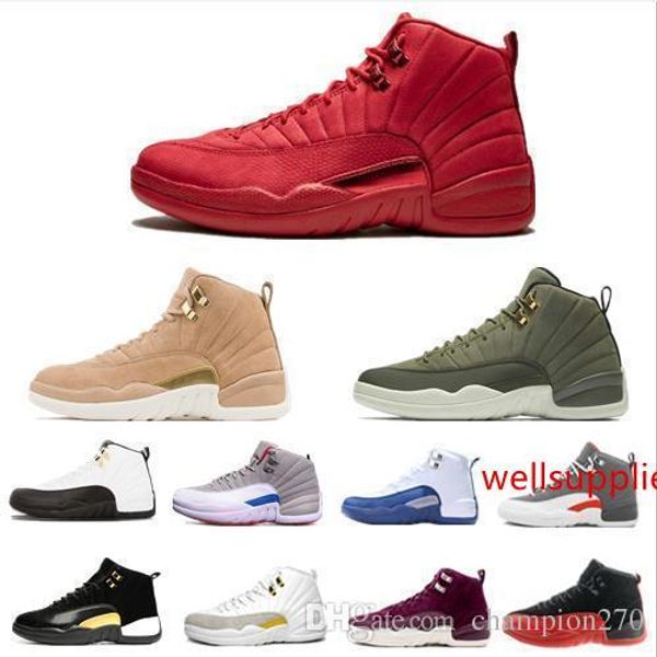 

gym new 12 2019 red 12s college men basketball shoes michigan wings bulls flu game the master black white taxi sports trainer sneaker