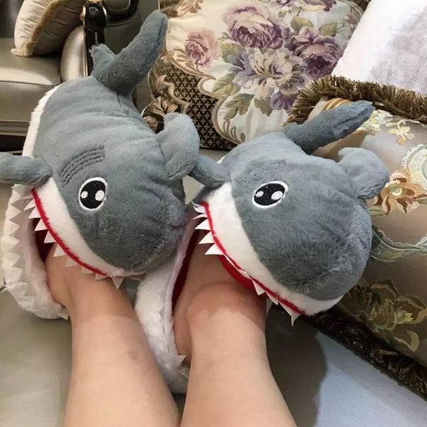 

room slippers house plush slippers for women cute winter warm shoes shoes indoor soft animal modeling, Black