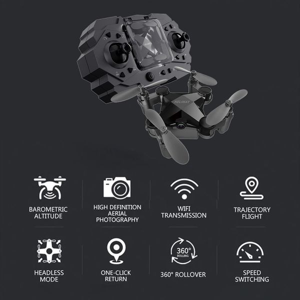 

remote control model aircraft mini easy to carry drone mini folding four-axis aircraft aerial boy toy