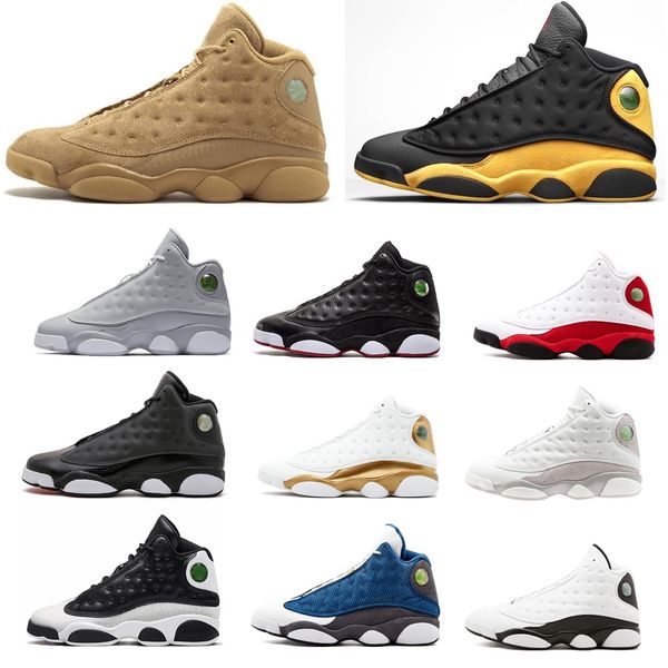 

13 13s cap and gown mens basketball shoes atmosphere grey terracotta blush chicago cat black infrared flints bred dmp men sports sneakers