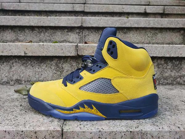 

2019 new 5 v 5s sp low yellow men basketball shoes sneakers sports outdoor trainers with box good quality size 7-13