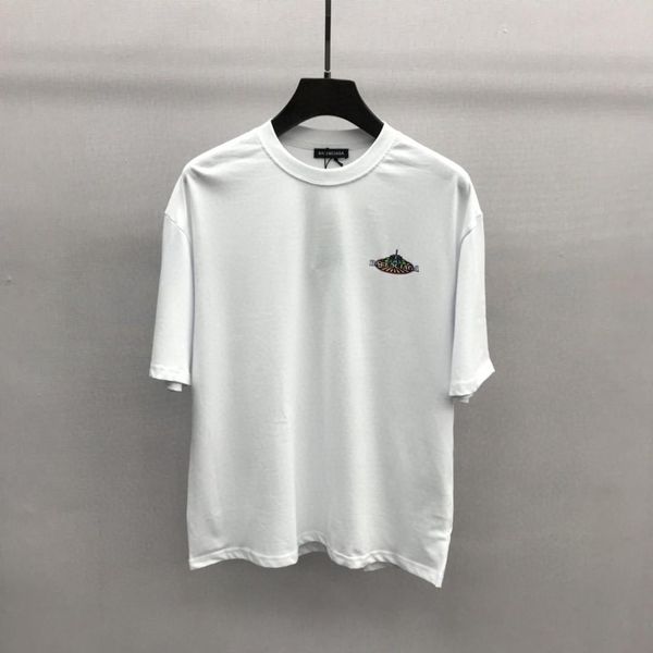 

2020 европейская ранняя весна и лето последняя башня письмо печати повседневная футболка мужская дизайнерская мода мужчины и женщины роскошн, White;black