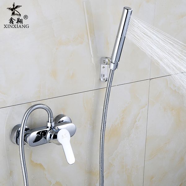 

mixing valve and cold faucet bathroom water heater shower hybrid switch copper accessories concealed shower faucet