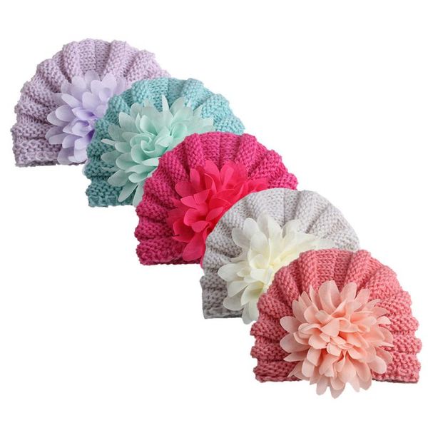

мода симпатичные девочки вязаную шапочку аксессуары детская новорожденные девочки детские твердая повязка для волос группа лук 5шт аксессуар, Slivery;white