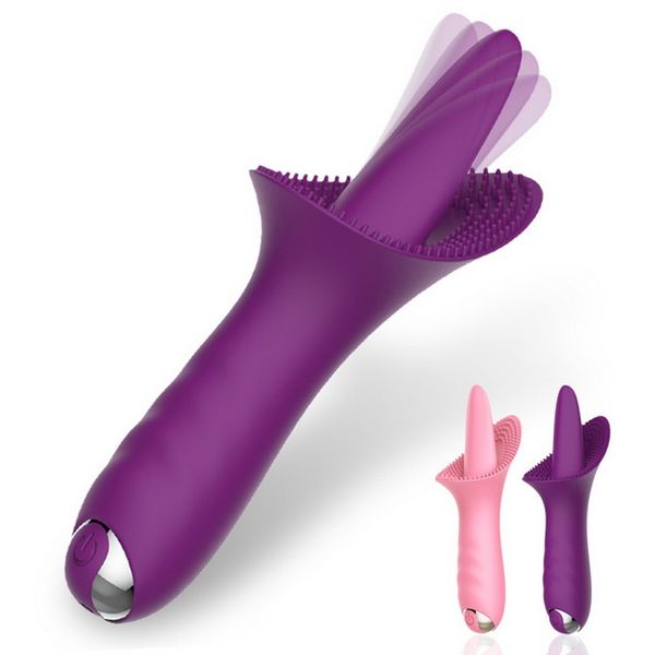 AA Designer Sex Toys Unisex 2020 Nuovi vibratori della lingua a 10 velocità per le donne Clitoride Vagina G Spot Massaggio Masturbazione femminile climax Giocattoli del sesso per adulti