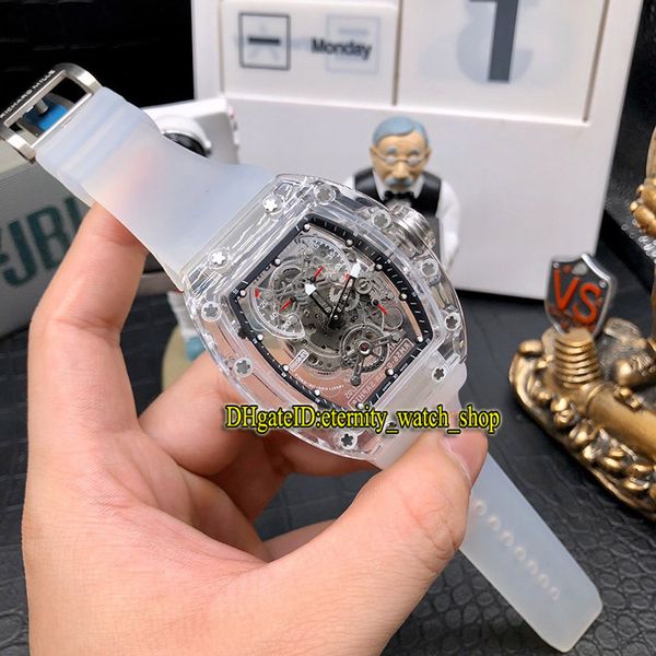 

miyota case rm skeleton felipe transparent massa version rubber movement japan r dial rm56-01 mens automatic 56-01 watch wat mthq, Slivery;brown