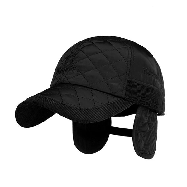 

2017 warm winter baseball cap men brand snapback black solid bone baseball mens winter hats, Blue;gray