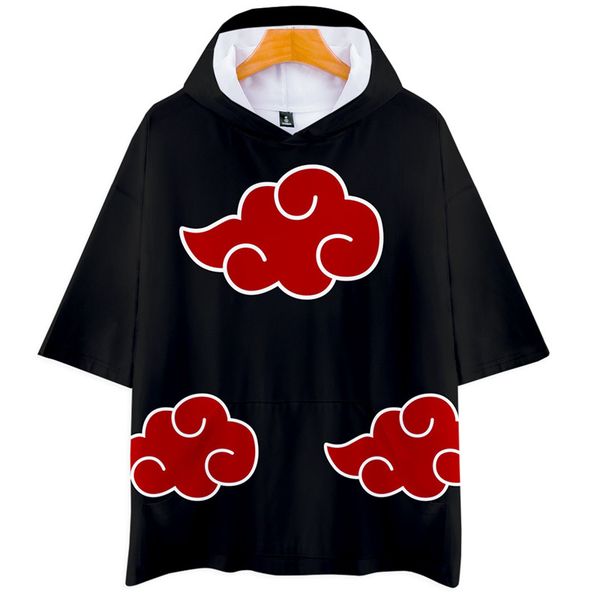 

Summer Mens Designer Tshirts Teenagers Loose Fashion Male Clothes Halloween Holiday Naruto Cosplay O-Neck Short Sleeved Shirts