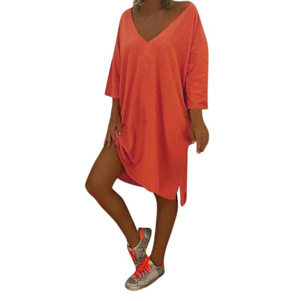 

party dresses women summer fashion v neck feminino vesti caftan boho beach cover plus size 5xl ladies loose baggy dress robe femme large, White;black