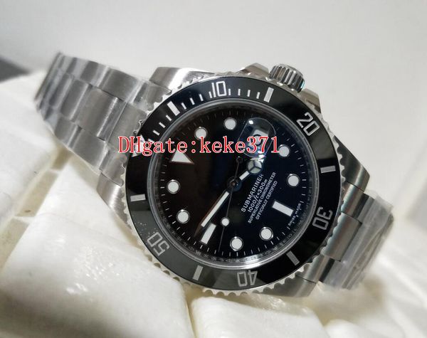 

fashion wristwatches bp factory 116610 ceramic bezel black dial stainless steel automatic mechanical mens watch watches, Slivery;brown