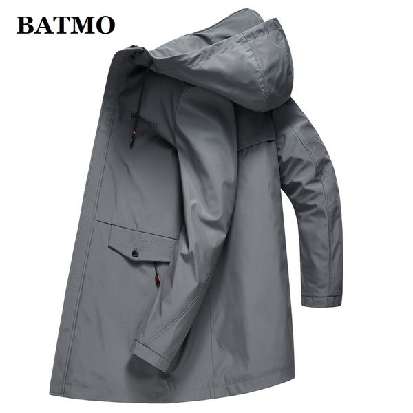 

batmo 2019 new arrival spring casual hooded jackets men,men's fashion jackets,plus-size m-4xl 9503, Black;brown