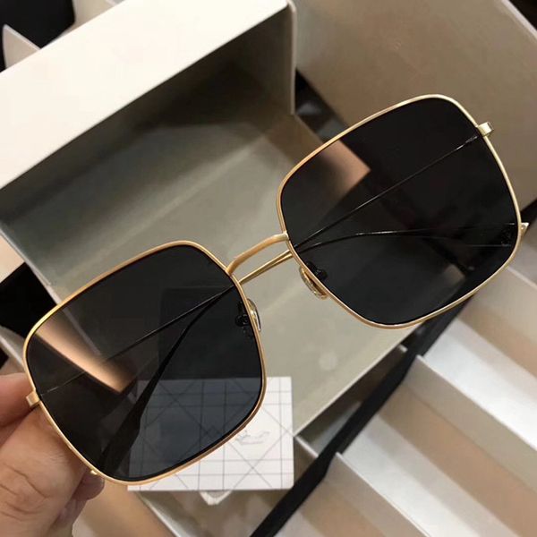 

2020 fashion big-frame polarized sunglasses male 59-18-145 full-rim high-quality metal glasses googles with full-set packing