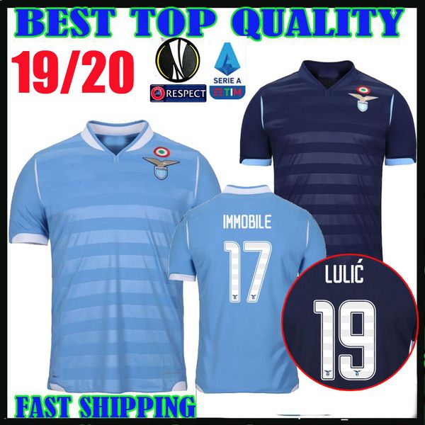 

New 19 20 lazio third occer jer ey 2019 2020 europa league lazio home 17 immobile 19 lulic 10 lui alberto 21 ergej football hirt