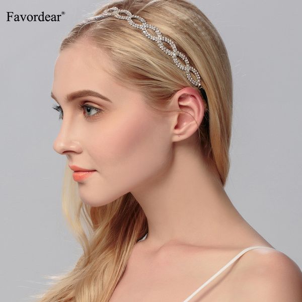 

2019 new hair accessories white/black western fashion wedding headband for women handmade bridal hair band with rhinestone