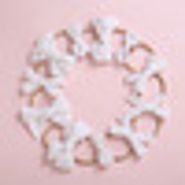

36pc/lot new 4" white color cotton fabric bows nylon headbands girls lace hair bow headbands children girl's hair accessories, Slivery;white
