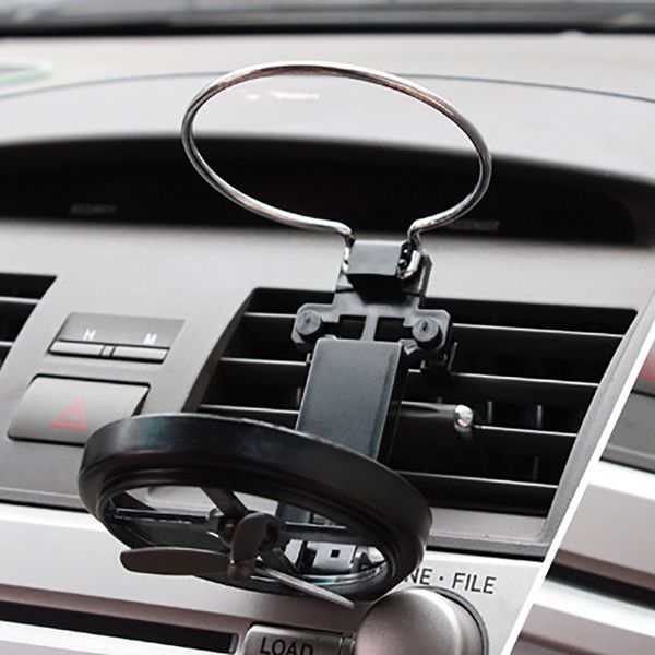 

adjustable can drink cup holder stand car cup holder durable beverage bottle cooling fan door mount stand car accessories