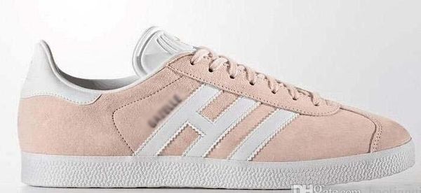 

2019 men women casual suede gazelle black pink red 7 colore lightweight walking hiking shoes 36-45