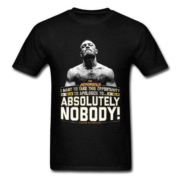 

конор макгрего печально известный фигер футболка прохладный муай тай боксер черный мужская летняя мода топы одежда уличная футболка menox4n, White;black