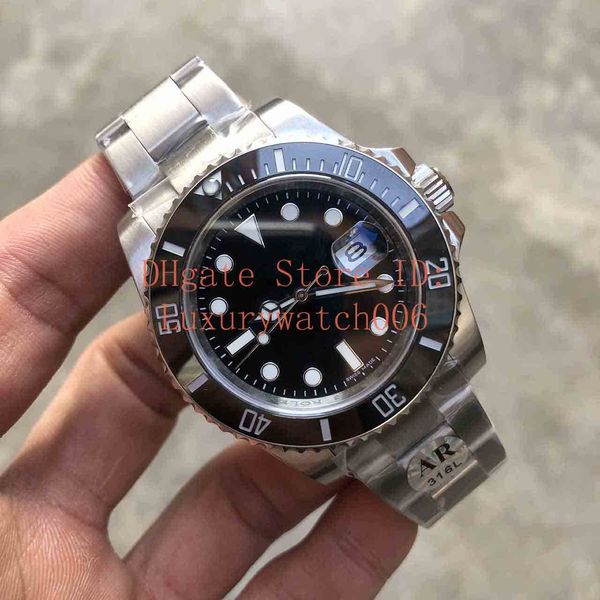 

ar новая модель лучшее качество роскошные часы 116610 2813 автоматический зеленый циферблат керамический безель мужские часы из нержавеющей, Slivery;brown