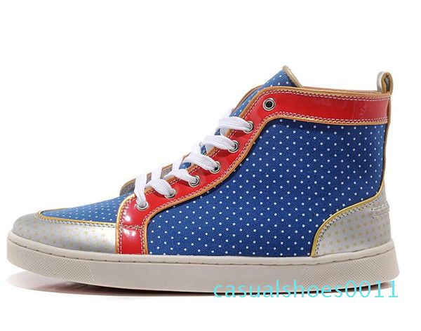 

famous new men women designer sneakers brand red bottom designer men luxury shoes brownish yellow genuine leather toe flats c11, Black