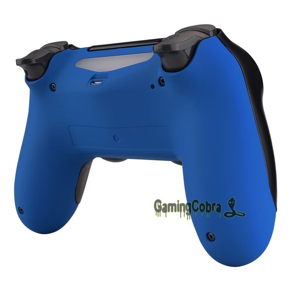 

blue soft touch bottom shell replacement part for ps4 slim pro controller jdm-040 jdm-050 jdm-055