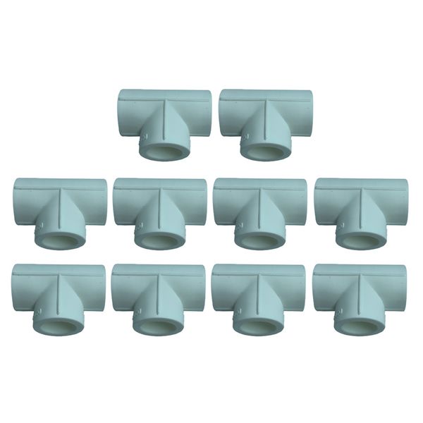 

10x ppr t-pipe ball valve water tube connector adapter
