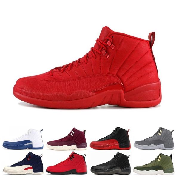 

Cheap Mens 12 12s basketball shoe Gym Red Michigan Flu Game Bordeaux College navy Bulls The Master taxi sports sneaker trainers size 7-13