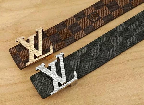

design belts for mens belts design belt luxury belt lv leather business belts women big gold buckle gift with original box b02, White;black