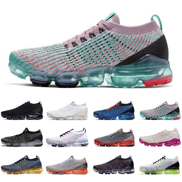 

wholesale fly 3.0 running shoes for men women knit triple black white south beach mens womens trainers sports sneakers runners size 36-45