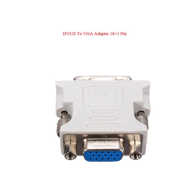 

1pc dvi-d to vga adapter 18+1pin dual link male to vga 15 pin female plug adapters for all pc lapcar