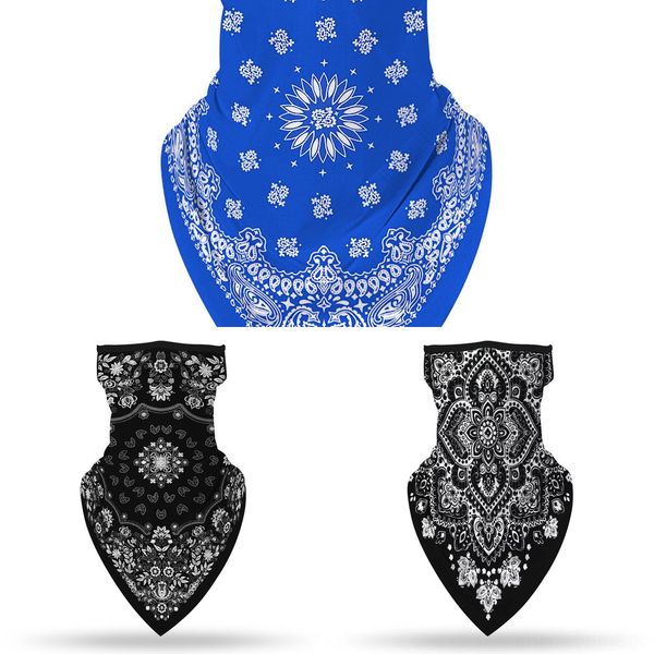 

en4ik pirate bicycle halloween skull magic scarf cycle face mask men women cs disguise bandana riding mask half face equipment scarf, Black